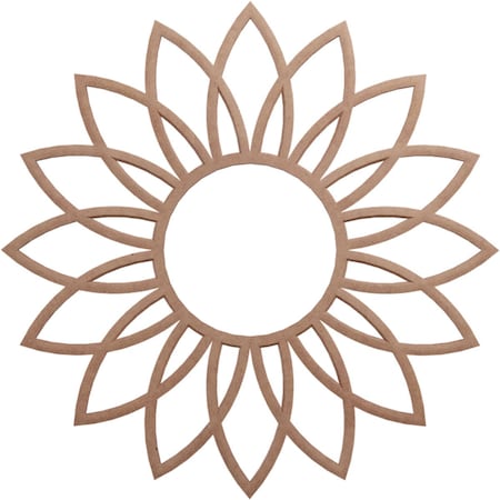 Ekena Millwork Daisy Wood Fretwork Pierced Ceiling Medallion, Wood (Paint Grade), 16"OD x 5 5/8"ID x 3/8"T CMWP16X16X0375DAMF